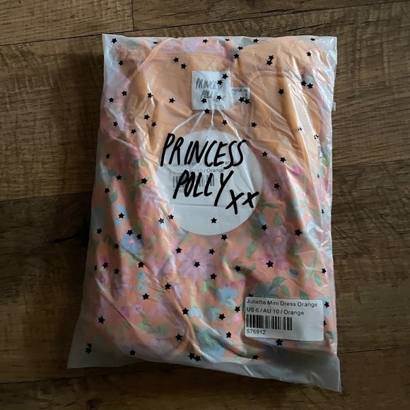 PRINCESS POLLY Juliette Mini Dress Orange - Picture 3 of 4